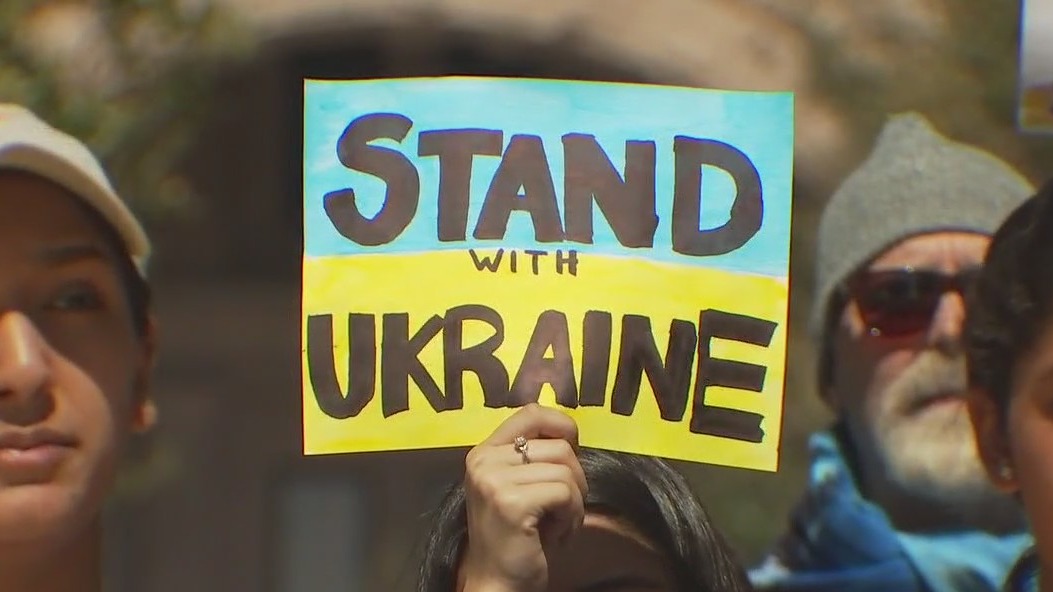 Support for Ukraine at Capitol amid concerns of pushback targeting Russian immigrants